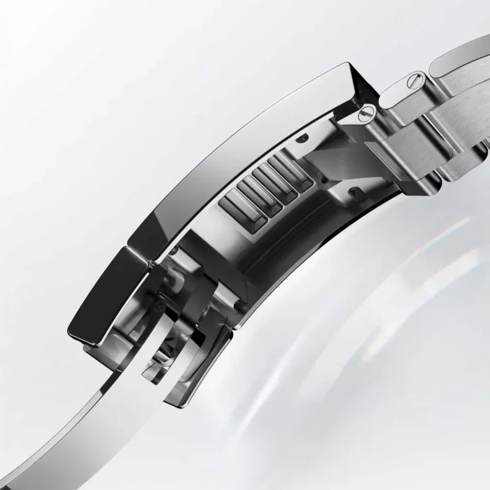 Seiko Mod Datejust Arabic Dial — Fermoir déployant en acier du bracelet